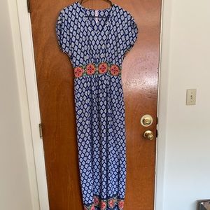 Alya sz M maxi dress in damask print